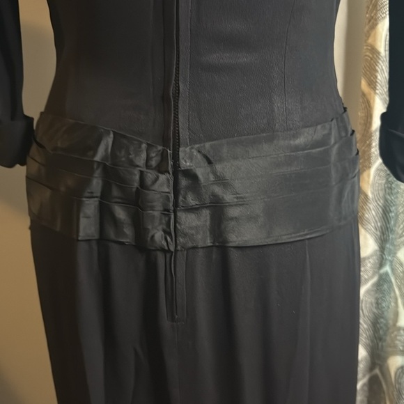 Vintage 1950’s Drop Waist High Neck Dress - Picture 8 of 9